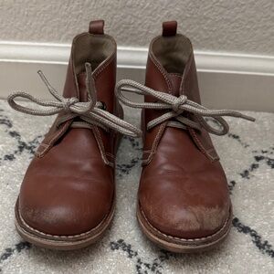 Kid’s Brown Leather Chukka Boots